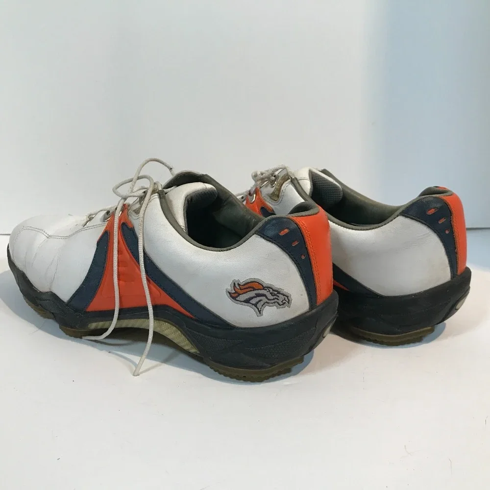 FootJoy MyJoys‎ NFL Denver Broncos Logo Golf Shoes Cleats 10.5M 53461